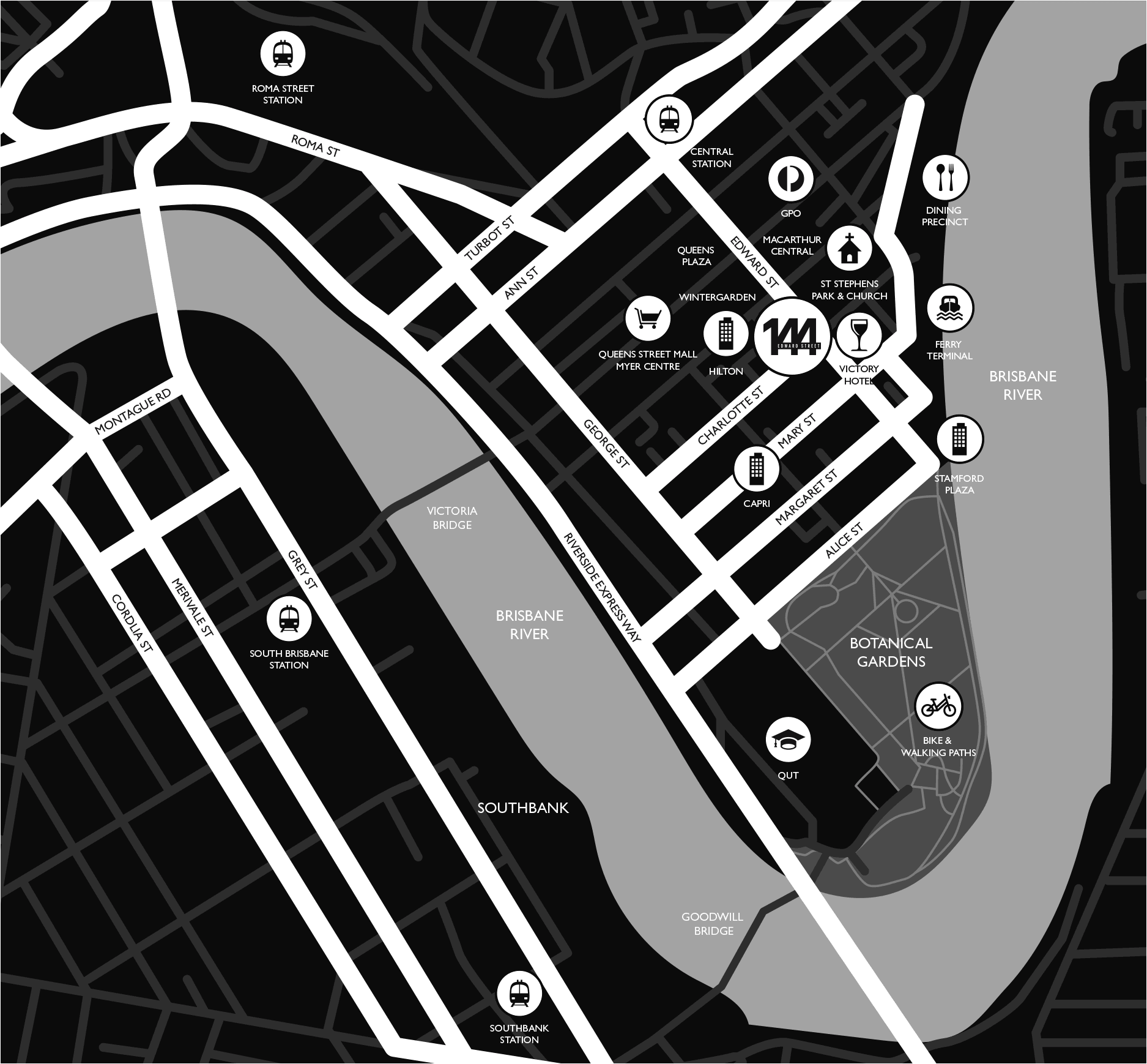 144 Edward Street Mini Map